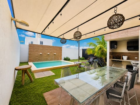 Top Airbnb: Apartment for 6 people in Mérida, 6 minutes from the airport in Fraccionamiento Sian Kaan Iv