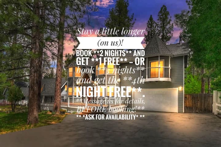 Fox Farm Family Retreat Game Room Pet-friendly - Big Bear Lake, CA
