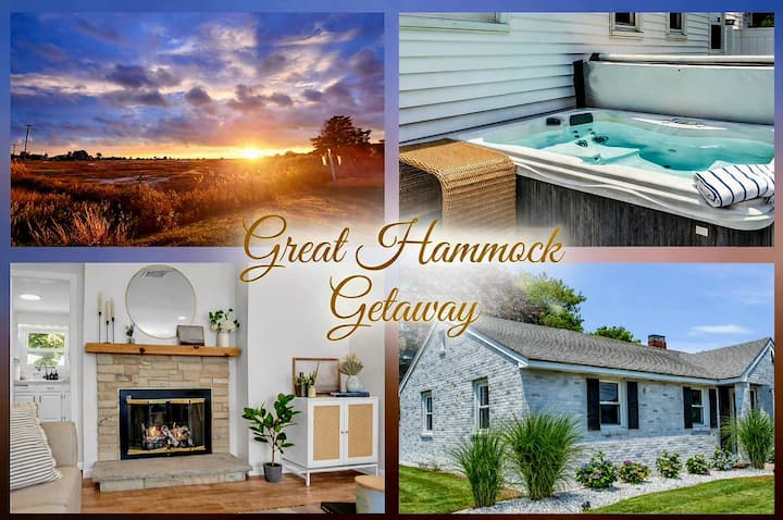 Hot Tub & Firepit•Sunsets & Beach Walk | Fireplace