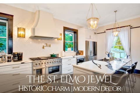 Historic St. Elmo Gem | Chef's Kitchen | Fire Pit
