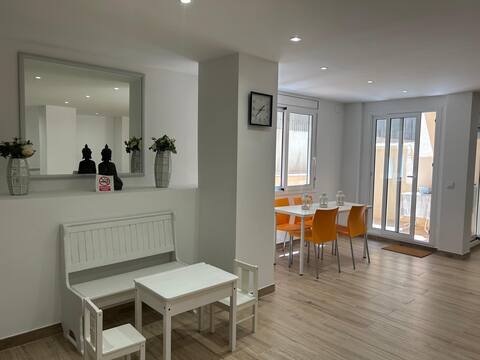 New apartment 25 m from the beach
