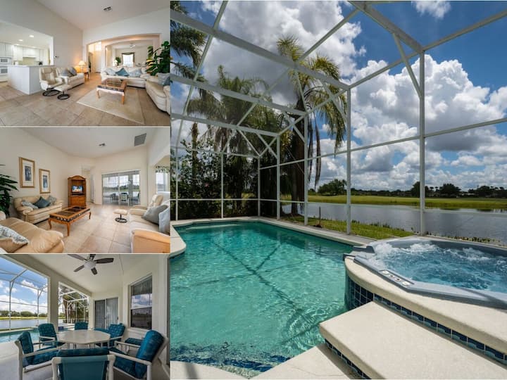 4br/3ba Pool & Spa,golf,waterview(724gcp) - Davenport, FL