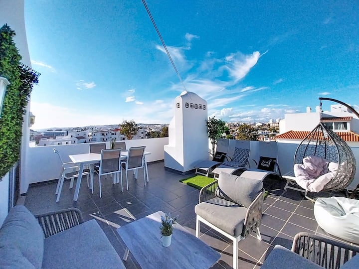 Rooftop Himalaya : Crazy Sea View, 200m Oura Beach - Albufeira