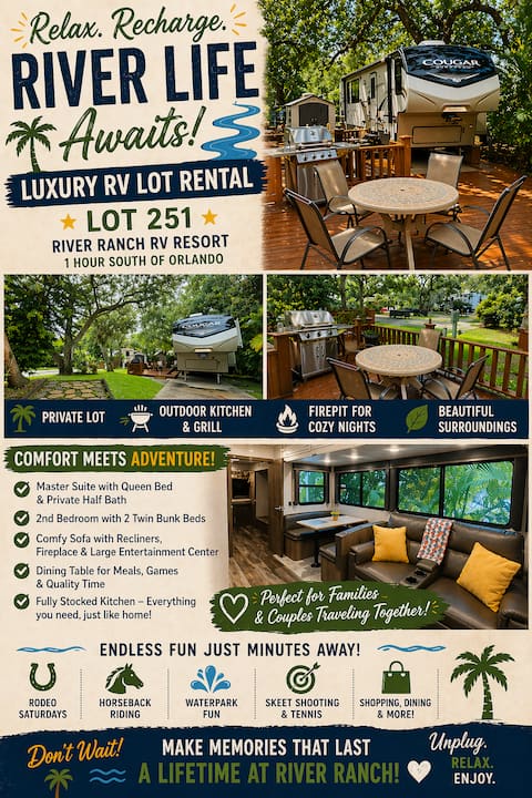 2bed/2ba RV Rental at River Ranch on Lot 251