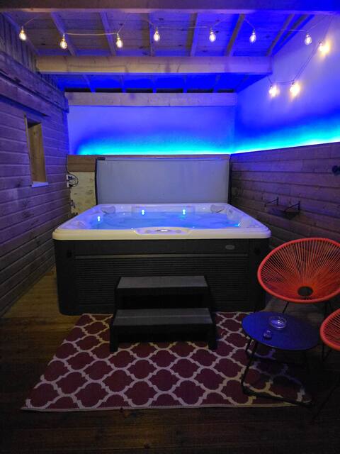 Home with a hot tub
