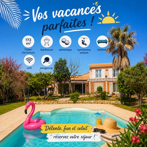 Spacious 5 star villa comfort and entertainment