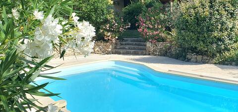 House + studio in a green setting