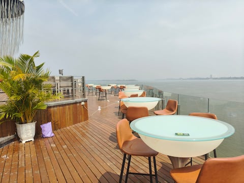 modern loft flat riverfront