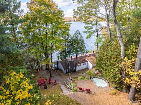 Lac Orford Chalet *waterfront*dug spa*sauna