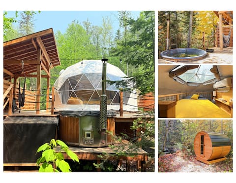 Spa, Sauna & River, Starry Boreal Dome