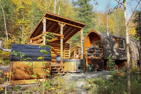 Spa, Sauna & River – Magical Hobbit Pod