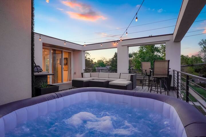 Broncos Stadium rooftop + pool table + hot tub gallery image 5