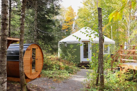 Luxurious Yurt With Nordic Bath, Sauna And River