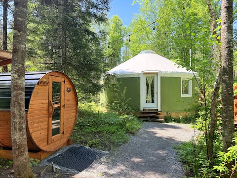 Spa, Sauna & River - Luxury Yurt in Nature