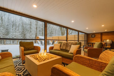 Cozy Forest Retreat • Sauna • Hiking • Event Space