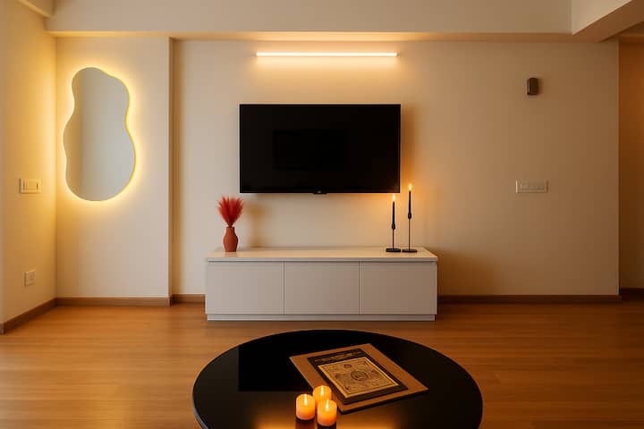 Mishumaa ya lafudhi kwa ajili ya hisia tulivu ya kupendeza