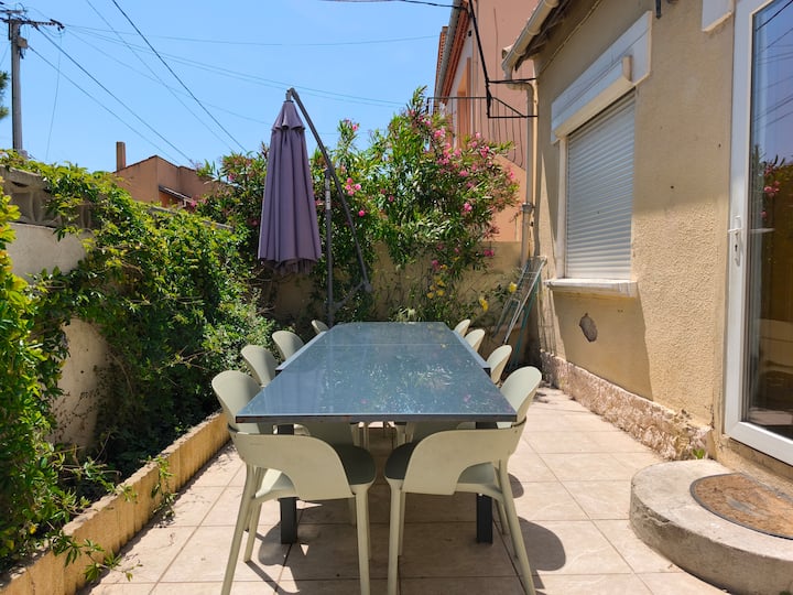 3 Maisons 1618 Pers -Terrasse & Bbq -Plage 650 M - Valras-Plage