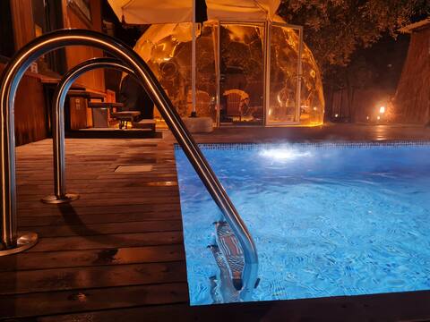 Ancient Tiny House
with Heated Pool