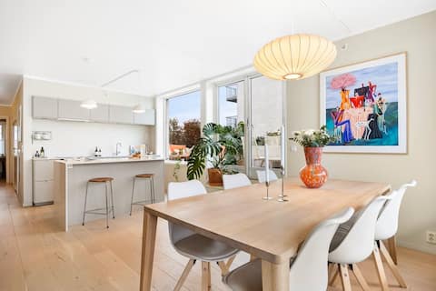 Popular Airbnb listing: Modern and newly furnished apartment with two balconies in Sagene