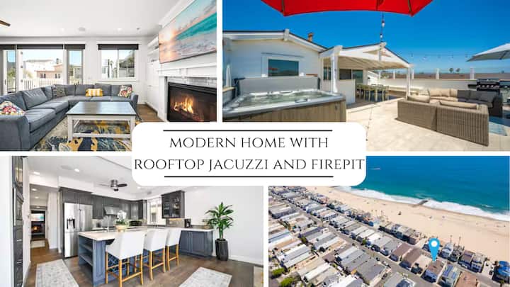 Upscale Home With Rooftop Deck, Jacuzzi, & Firepit - Costa Mesa, CA