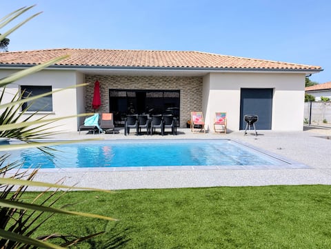 Villa with pool between Vignobles Océan and Bordeaux