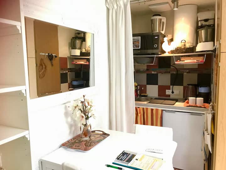 Studio & Balcon, Rez De Jardin (Souterrain) - 20m2 - Seebach