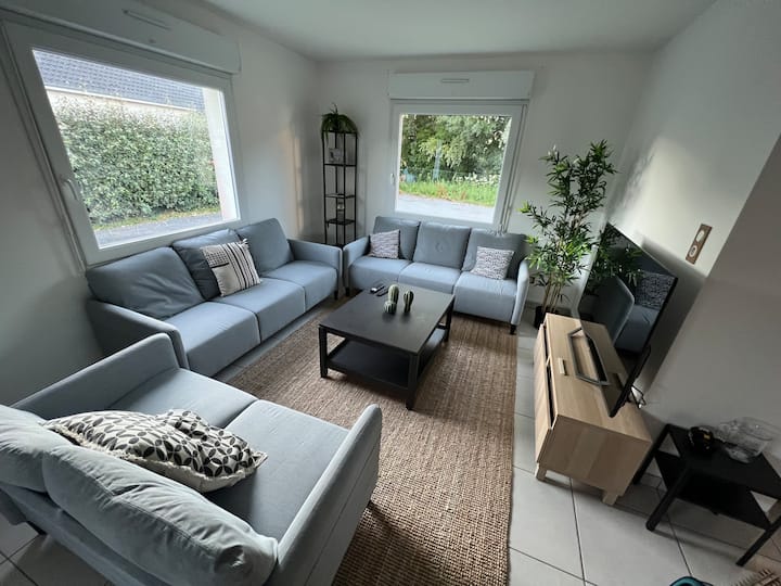 House with all amenities, 10 people, 4 bedrooms, 7 beds, 2 bathrooms, 2 toilets