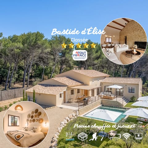 5* Luxury House Heated pool - Petanque playground