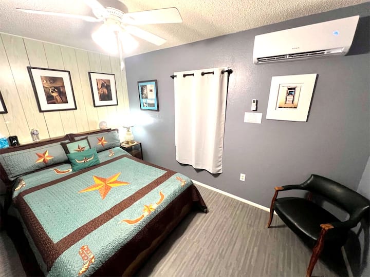 Guest bedroom with dedicated A/C and Heat.