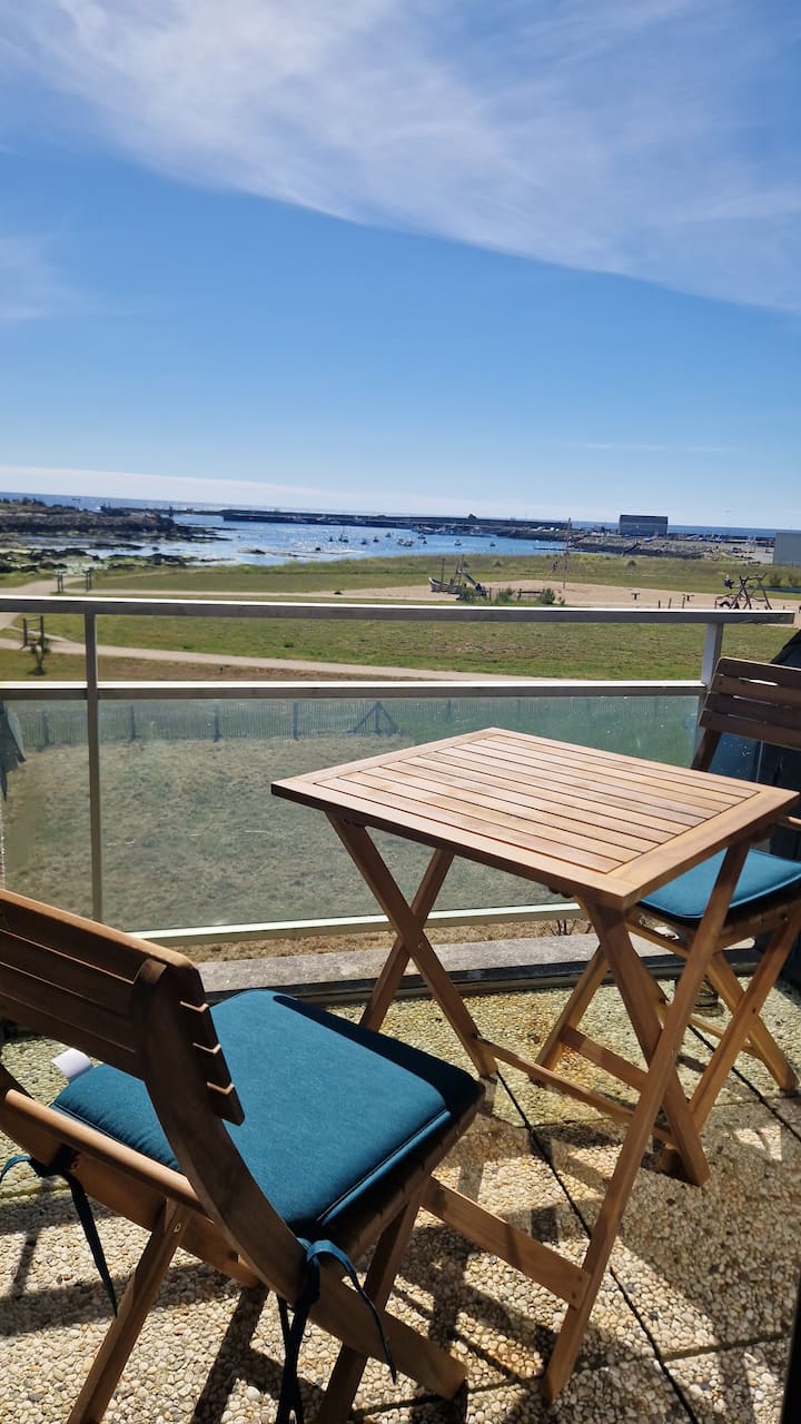 Appartement Avec Balcon, Vue Mer & Piscine - Penmarch