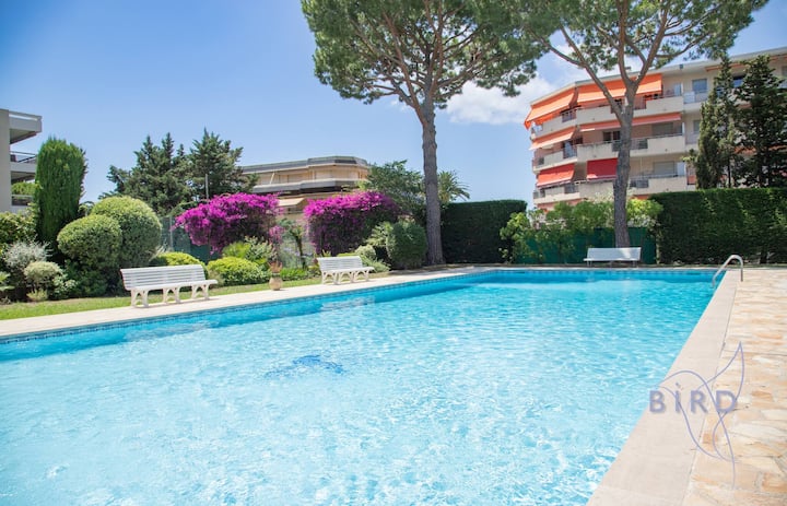 Joli Studio Piscine Tennis à Juan Les Pins - Juan-les-Pins