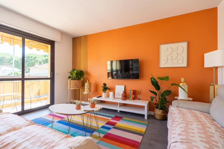 Bel Appartement Climatisé Parking - Antibes