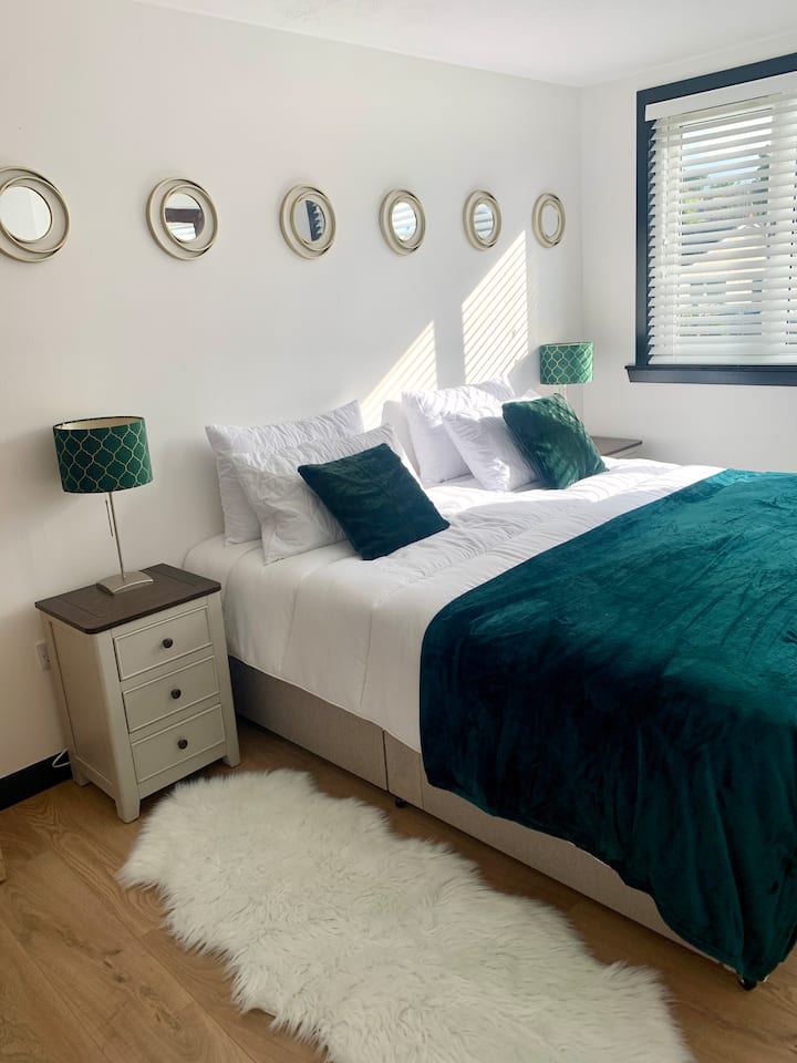 Dormitorio 3: La habitación verde se encuentra como una cama doble.