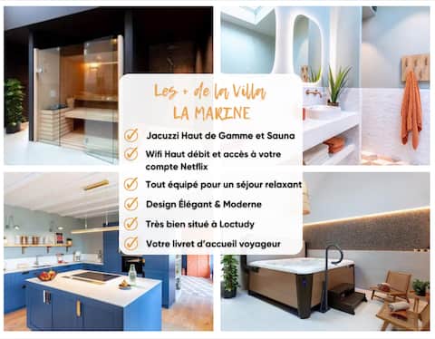 Vamaé °Maison La Marine  °400 m from beach °jacuzzi