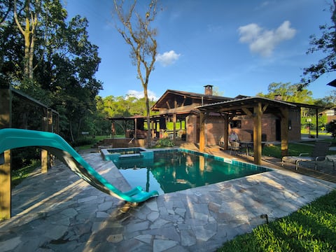 Country house with pool and deck