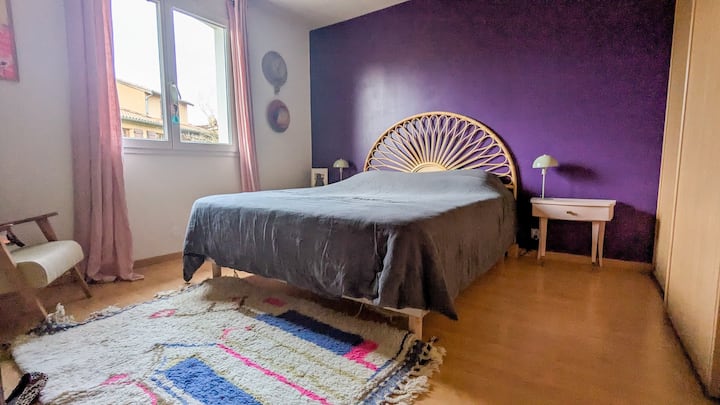 Forældresoveværelse med seng 160 x 200
