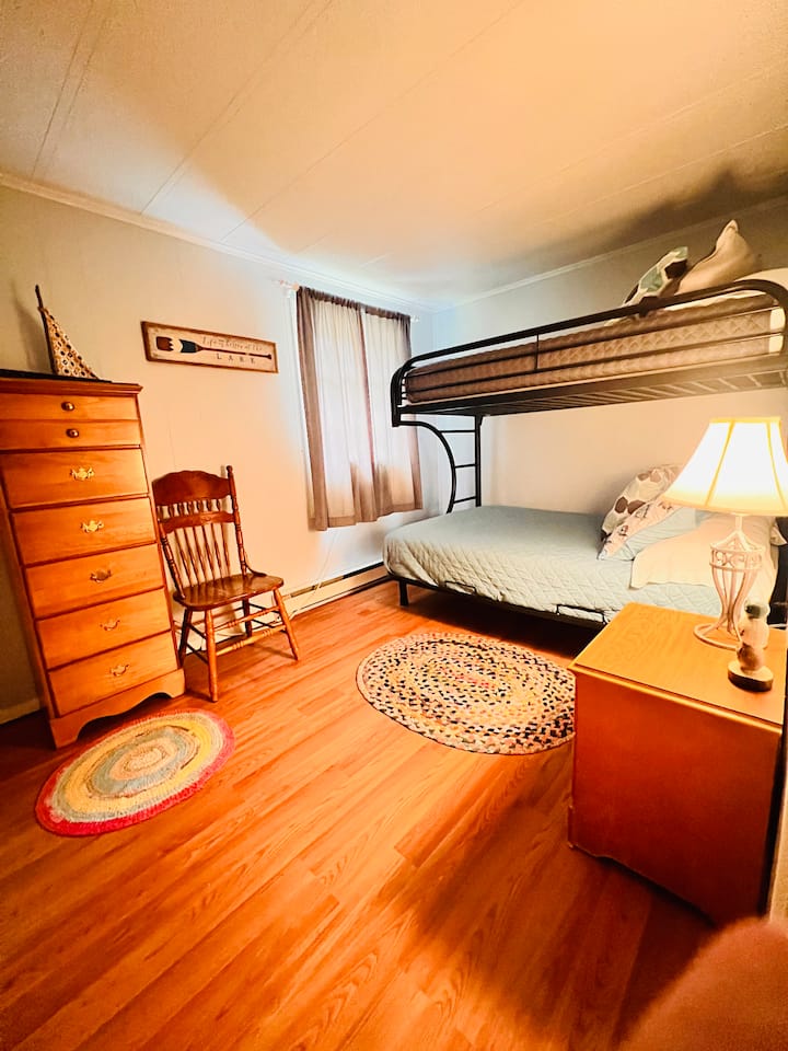 Bedroom #2- Bunk beds (twin on top and a full size bed on the bottom)