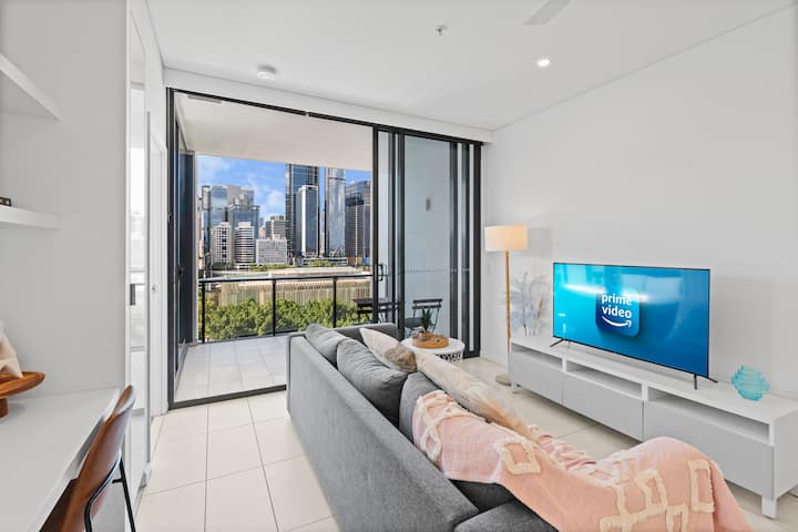 Brisbane Skyline View 2beds River View Apt - Milton