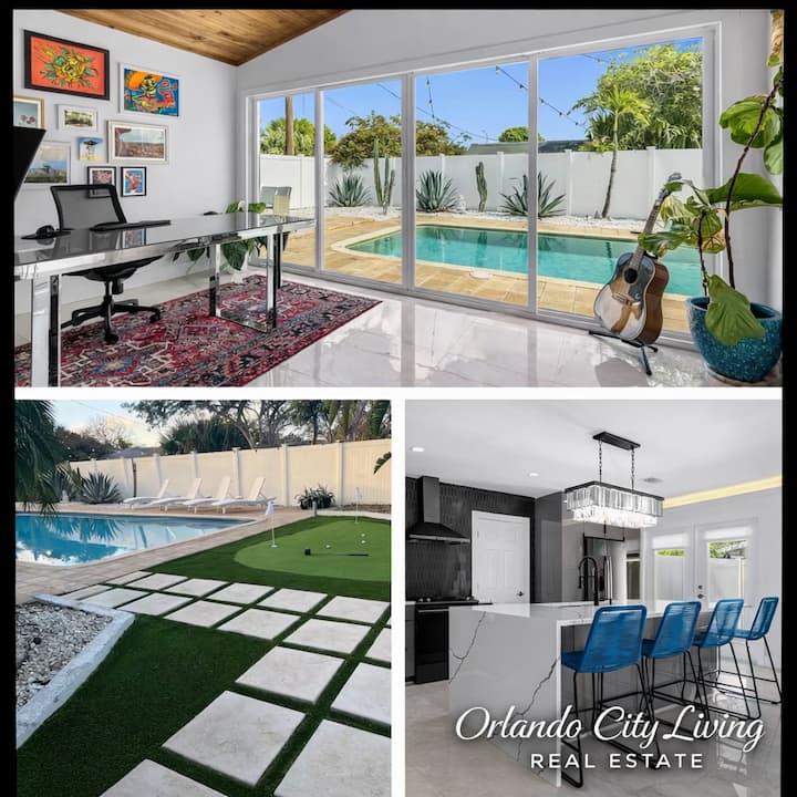 Orlando Luxury | Resort-style Pool | Designer Home - Orlando International Airport (MCO)