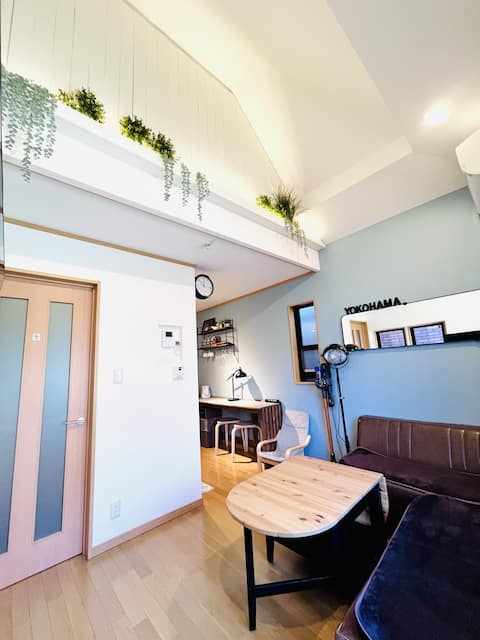 2‑min Station/Yokohama Area/50㎡ Entire Home