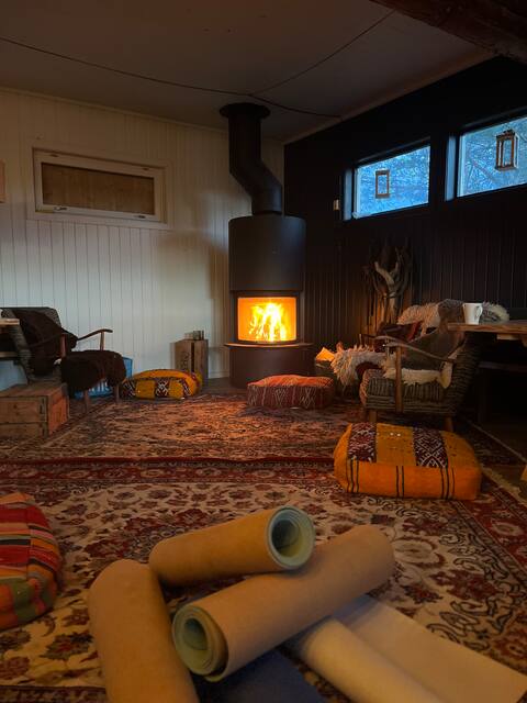 Top performing Airbnb: Nice cabin in the woods near water with canoe in Skien