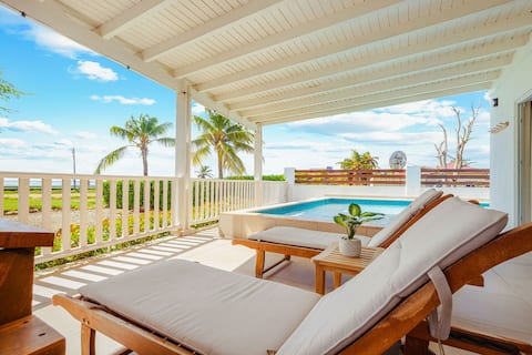 Secluded Beachfront Gem ~ Pool ~ Patio ~ View ~BBQ