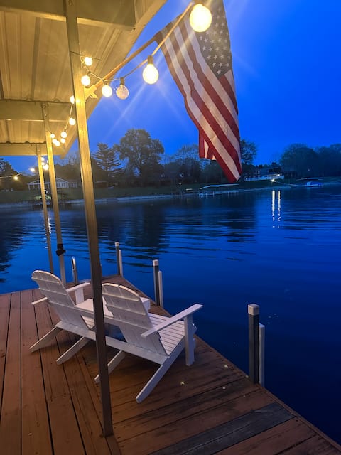 Lakefront Retreat w/Dock, Hot Tub & Firepit