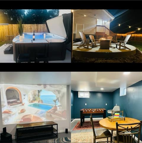 The Lux-Lodge,Hot Tub, Game room, Movie Theater.