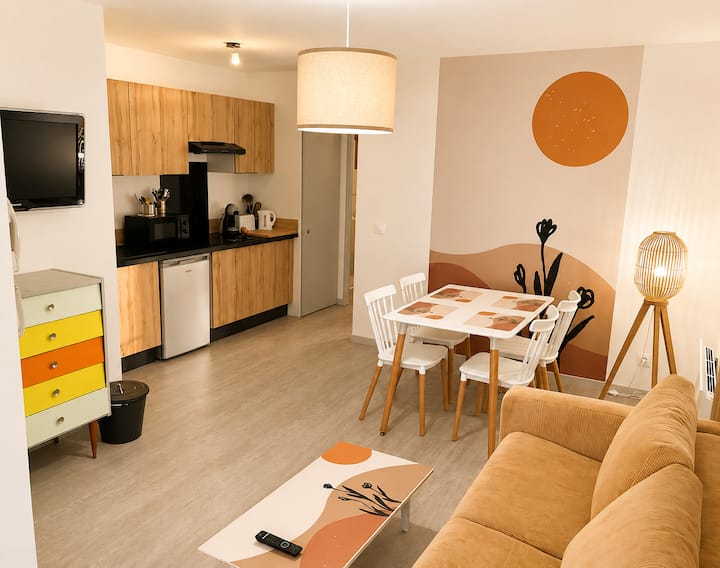 T2 4 Pers  Viarhôna  Fibre  Parking  Gare 3min - Saint-Vallier