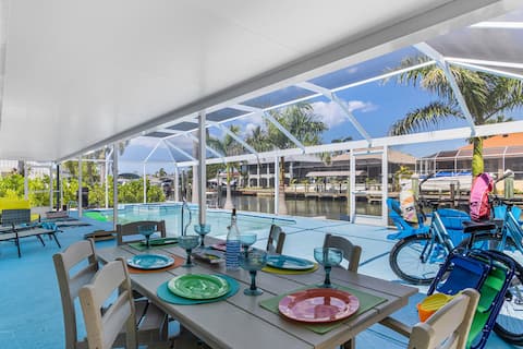 Island Vibe! Pine Island Paradise w/ Pool & Dock