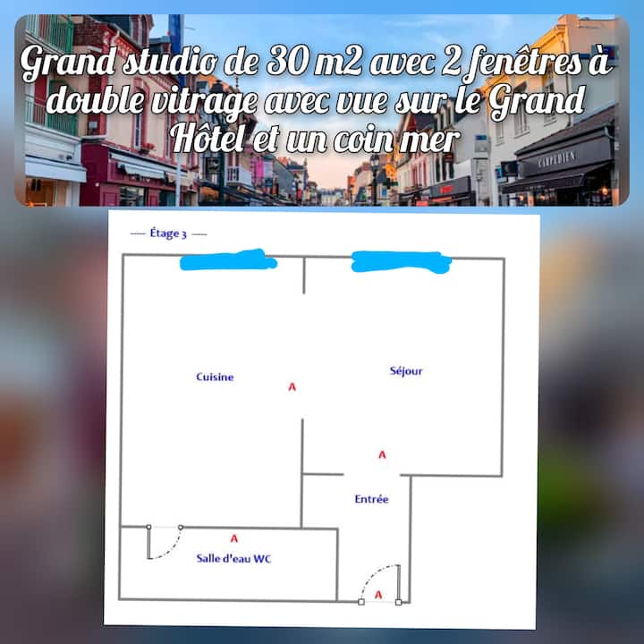 1 éToile Coeur Cabourg | Vue Roof-top Nord (30m²) - Cabourg