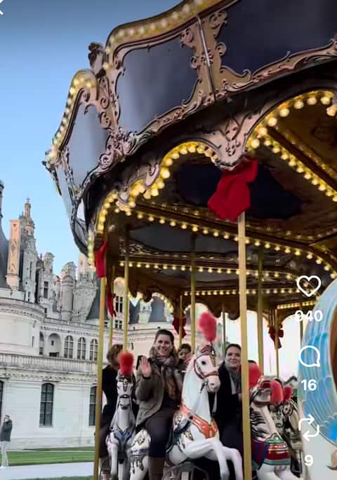 Christmas in the land of castles in a beautiful house