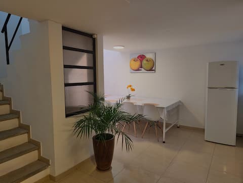 Full apartment with parking.