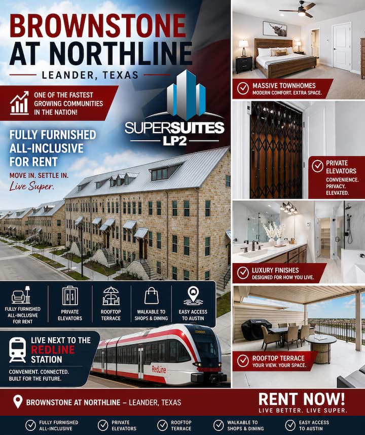 Four Story Private Elevator At Northline Leander! - Leander, TX